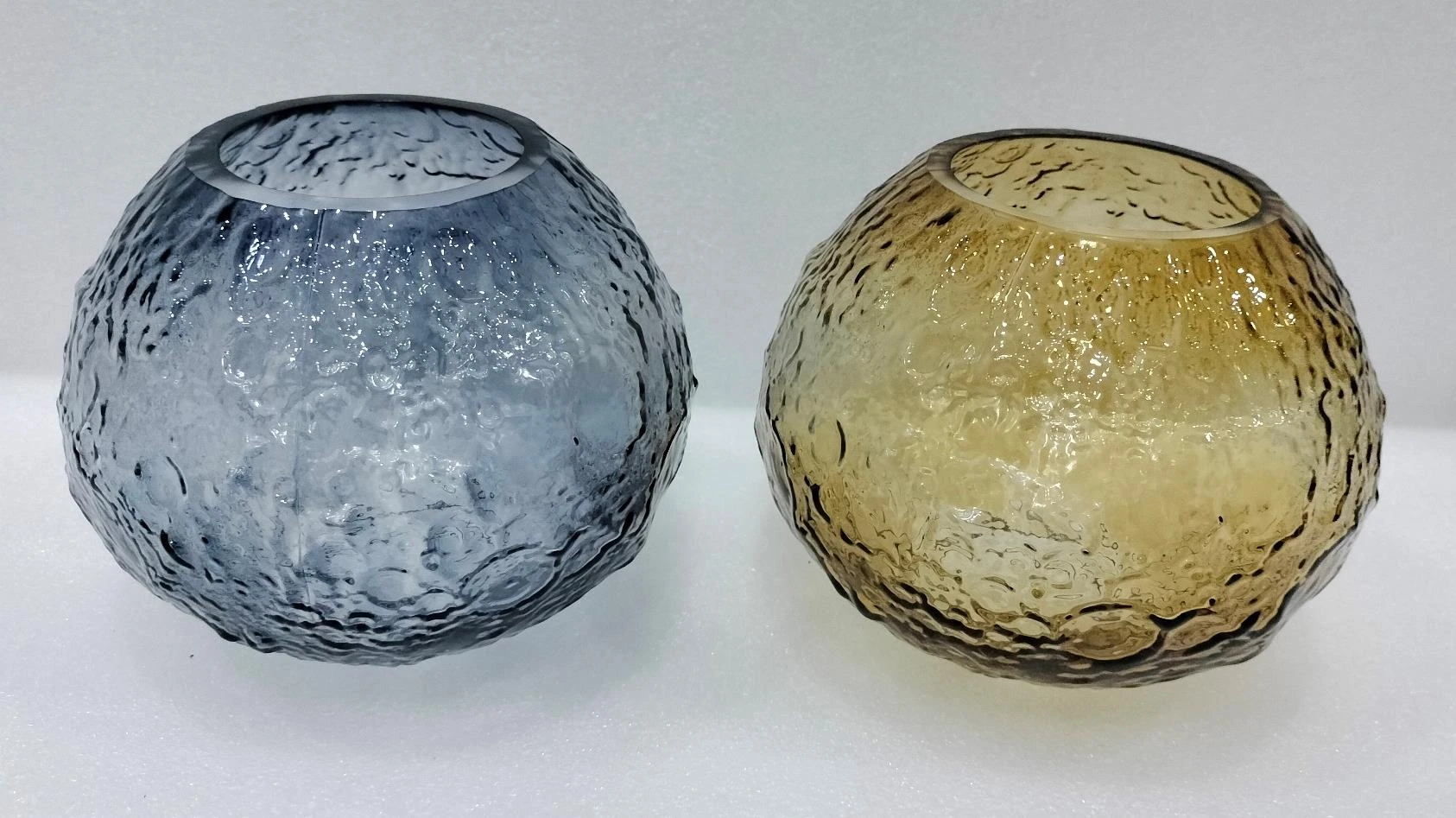 Glass Pot Round Shape 15x9x17cm